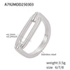 Wholesale Women's Light Luxury Rectangular Geometric Hollow Stainless Steel 18K Gold Pvd Plated Finger Ring