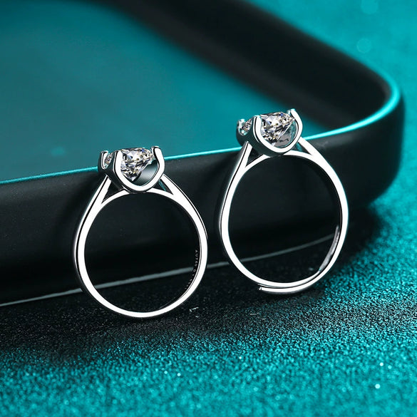 Wholesale Women's Light Luxury Ring S925 Sterling Silver Cow Head Moissanite Electroplating Animals Zodiac