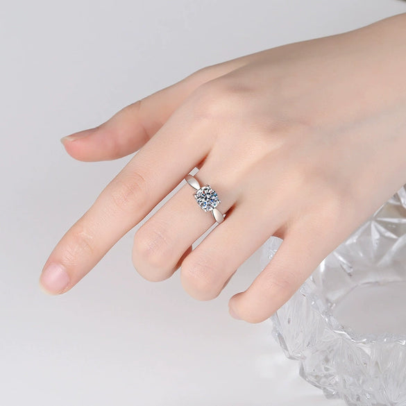 Wholesale Women's Light Luxury Ring S925 Sterling Silver Cow Head Moissanite Electroplating Animals Zodiac