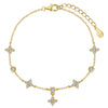 Wholesale Women's Light Luxury S925 Sterling Silver Anklet With Fourleaf Clover And Butterfly Design