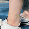 Wholesale Women's Light Luxury S925 Sterling Silver Anklet With Fourleaf Clover And Butterfly Design