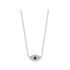 Wholesale Women's Light Luxury S925 Sterling Silver Devil's Eye Microinlay Ring And Bracelet
