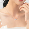 Wholesale Women's Light Luxury S925 Sterling Silver Devil's Eye Microinlay Ring And Bracelet