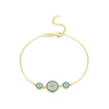 Wholesale Women's Light Luxury S925 Sterling Silver Devil's Eye Microinlay Round Diamond Bracelet