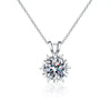 Wholesale Women's Light Luxury S925 Sterling Silver Heartshaped Moissanite Hexagram Pendant Necklace Set With Diamonds And Cross Chain