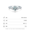 Wholesale Women's Light Luxury S925 Sterling Silver Heartshaped Zircon Inlaid Ring