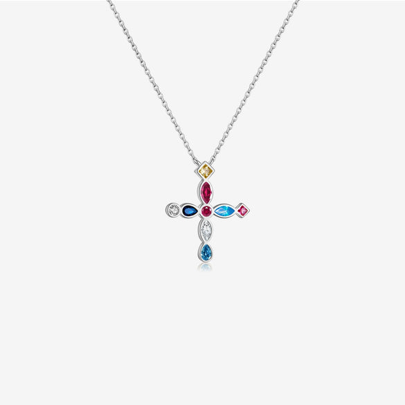 Wholesale Women's Light Luxury S925 Sterling Silver Long Earrings With Colorful Zircon Tassels Geometric Design Platinum Or 18K Gold Electroplated