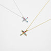 Wholesale Women's Light Luxury S925 Sterling Silver Long Earrings With Colorful Zircon Tassels Geometric Design Platinum Or 18K Gold Electroplated