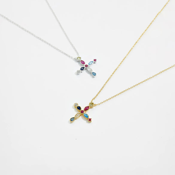 Wholesale Women's Light Luxury S925 Sterling Silver Long Earrings With Colorful Zircon Tassels Geometric Design Platinum Or 18K Gold Electroplated