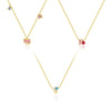 Wholesale Women's Light Luxury S925 Sterling Silver Star Shape Necklace With Zirconia And Cross Chain