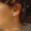 Wholesale Women's Light Luxury S925 Sterling Silver Star Shape Zircon Earrings