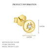 Wholesale Women's Light Luxury S925 Sterling Silver Star Shape Zircon Earrings
