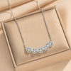 Wholesale Women's Light Luxury Smiley Face Electroplated Titanium Steel And Copper Necklace And Earrings Set