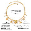 Wholesale Women's Light Luxury Spring And Summer Stainless Steel Pearl Love Pendant Necklace With Electroplating