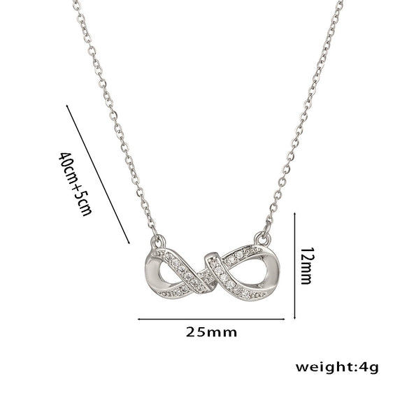 Wholesale Women's Light Luxury Stainless Steel And Titanium Steel Necklace With Ochain And Electroplated Letters Numbers Text Pendant