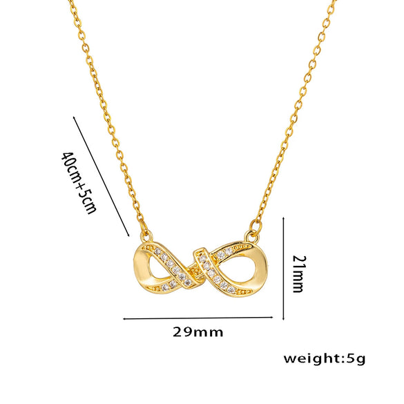Wholesale Women's Light Luxury Stainless Steel And Titanium Steel Necklace With Ochain And Electroplated Letters Numbers Text Pendant