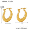 Wholesale Women's Light Luxury Stainless Steel Earrings With Dot Pattern Ins Wave Shape Pvd Electroplated And Colorpreserving Niche And Geometric Style