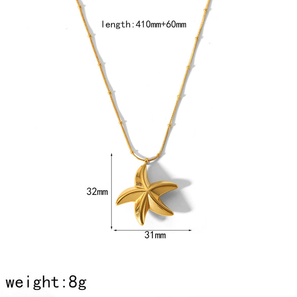 Wholesale Women's Light Luxury Stainless Steel Earrings With Zircon Inlay Starfish Clover Animal Zodiac Design