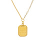 Wholesale Women's Light Luxury Stainless Steel Electroplated Geometric Letter Pendant Choker Necklace