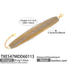 Wholesale Women's Light Luxury Stainless Steel Electroplated Multilayer Splicing Chain Necklace And Bracelet Set
