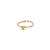 Wholesale Women's Light Luxury Stainless Steel Ring Set With Diamonds Geometric Heart Shape Zircon Birthstone Ring