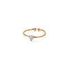 Wholesale Women's Light Luxury Stainless Steel Ring Set With Diamonds Geometric Heart Shape Zircon Birthstone Ring