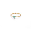 Wholesale Women's Light Luxury Stainless Steel Ring Set With Diamonds Geometric Heart Shape Zircon Birthstone Ring