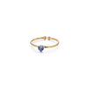 Wholesale Women's Light Luxury Stainless Steel Ring Set With Diamonds Geometric Heart Shape Zircon Birthstone Ring