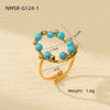 Wholesale Women's Light Luxury Stainless Steel Ring With Heart Design And Electroplating Treatment