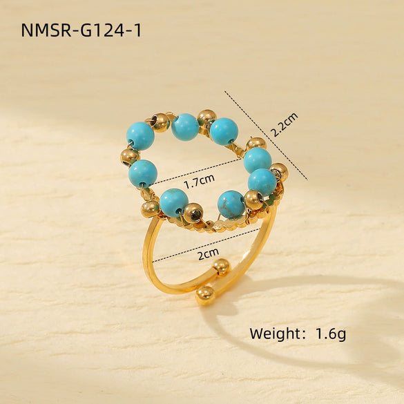 Wholesale Women's Light Luxury Stainless Steel Ring With Heart Design And Electroplating Treatment