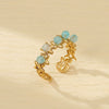 Wholesale Women's Light Luxury Stainless Steel Ring With Heart Design And Electroplating Treatment