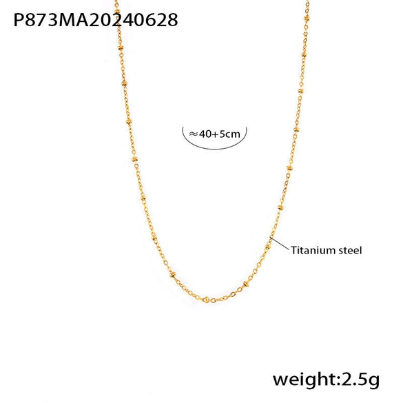 Wholesale Women's Light Luxury 316L Stainless Steel Zircon Jewelry Suit With Double Necklace And Exquisite Bracelet Electroplated