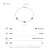 Wholesale Women's Light Luxury 925 Sterling Silver Round Devil's Eye Micro Inlay Necklace Bracelet Set