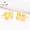Wholesale Women's Light Luxury Style Alloy Electroplated Imitation Gold Color Simple Earrings