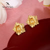 Wholesale Women's Light Luxury Style Alloy Electroplated Imitation Gold Color Simple Earrings