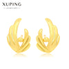 Wholesale Women's Light Luxury Style Alloy Electroplated Imitation Gold Color Simple Earrings