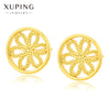 Wholesale Women's Light Luxury Style Alloy Electroplated Imitation Gold Color Simple Earrings