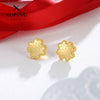 Wholesale Women's Light Luxury Style Alloy Electroplated Imitation Gold Color Simple Earrings