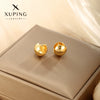 Wholesale Women's Light Luxury Style Alloy Electroplated Imitation Gold Color Simple Earrings