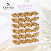 Wholesale Women's Light Luxury Style Alloy Electroplated Imitation Gold Color Simple Earrings