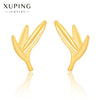 Wholesale Women's Light Luxury Style Alloy Electroplated Imitation Gold Color Simple Earrings