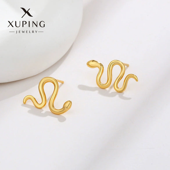 Wholesale Women's Light Luxury Style Alloy Electroplated Imitation Gold Color Simple Earrings