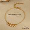 Wholesale Women's Light Luxury Style Bracelet With Natural Beads Tassel Stainless Steel 18K Electroplated Geometric Design