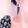 Wholesale Women's Light Luxury Style Copper Earrings With Geometric And Flower Patterns