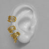 Wholesale Women's Light Luxury Style Copper Electroplated Ear Clips Without Pierced