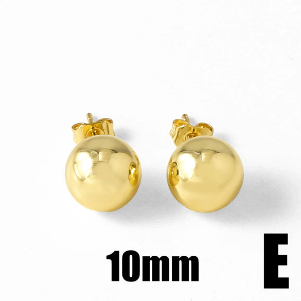 Wholesale Women's Light Luxury Style Copper Electroplated 18K Gold Inlaid Zircon Flower Earrings