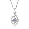 Wholesale Women's Light Luxury Style Copper Geometric Necklace With Microinlaid Zircon And Mixed Gemstone Setting