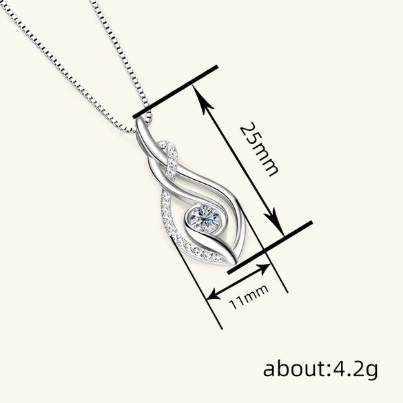 Wholesale Women's Light Luxury Style Copper Geometric Necklace With Microinlaid Zircon And Mixed Gemstone Setting