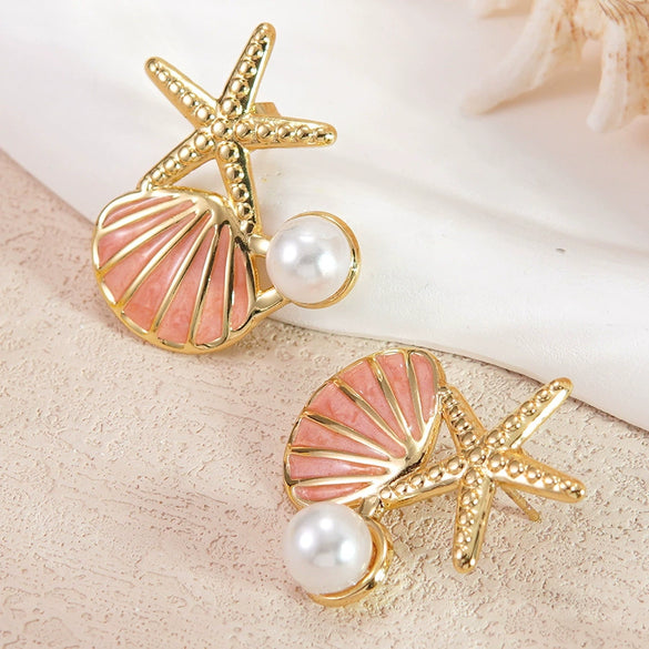 Wholesale Women's Light Luxury Style Dripping Oil Animal Stainless Steel Earrings