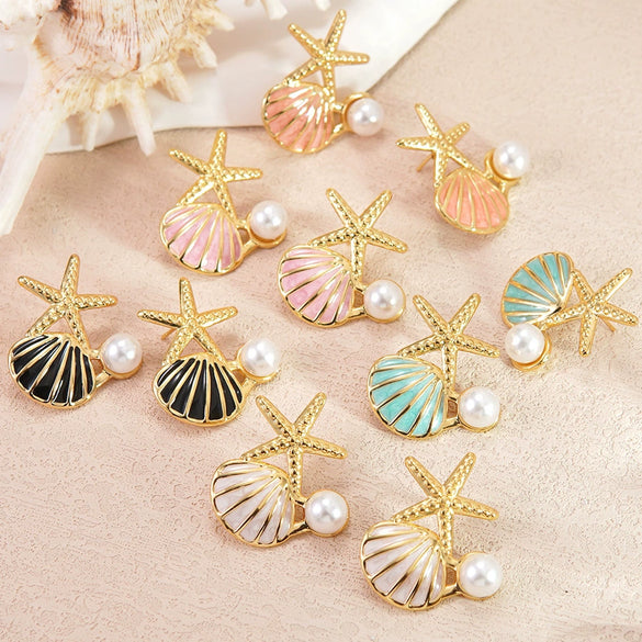 Wholesale Women's Light Luxury Style Dripping Oil Animal Stainless Steel Earrings